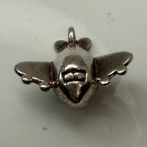 ✈️ Sterling Silver Airplane Dangle Charm – Cute Travel Theme